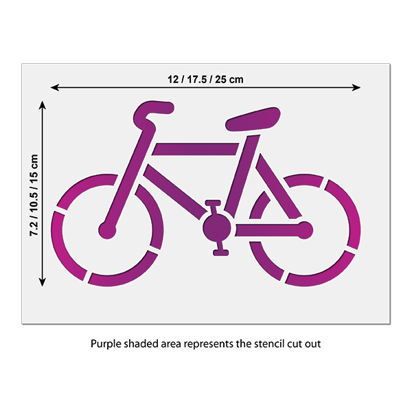Bike Stencil Size Guide